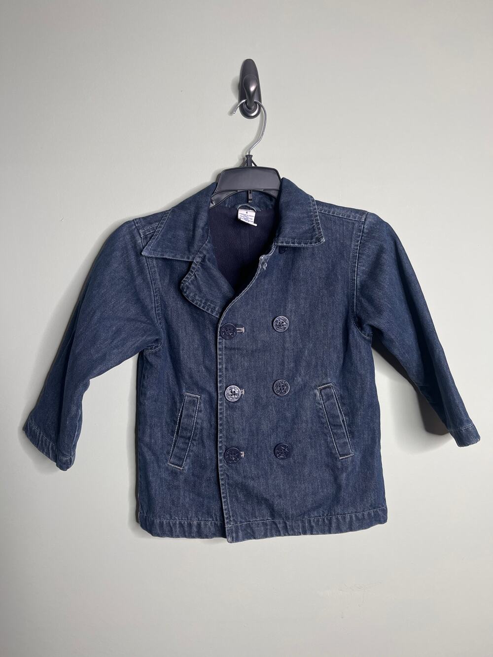 Gymboree toddler Denim Fleece Lined Jacket 4